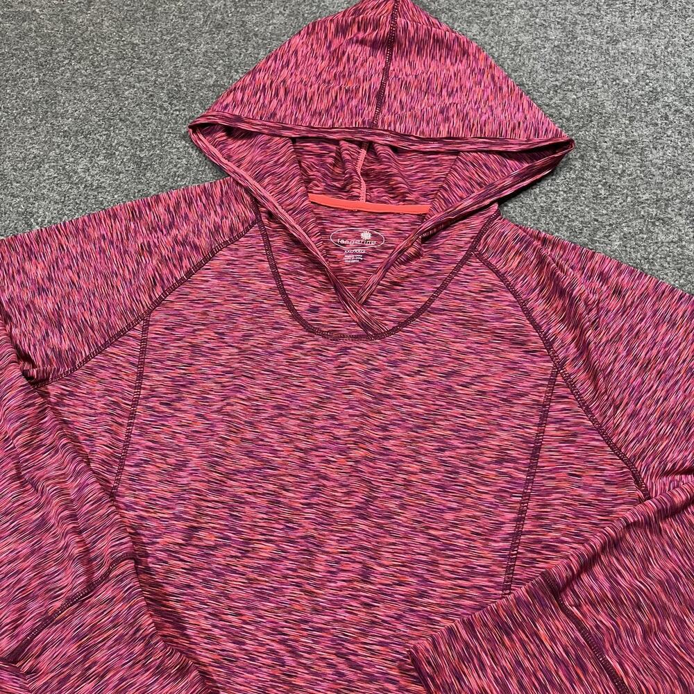 Tangerine Hoodie Womens 2XL Pink Sweatshirt Activewear Pockets Hooded Shirt